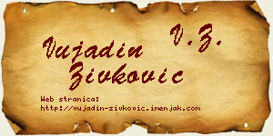 Vujadin Živković vizit kartica